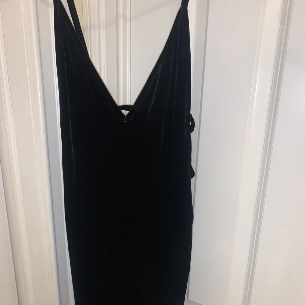 Black Suede Mini Dress